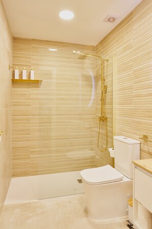 Shower, hair dryer, towels - La Abi 2 Apartment – Historic Center of Salamanca, Up to 3 Guests (Salamanca)