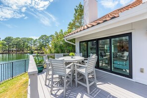 Outdoor dining - Lakefront Luxury • Golf Cart Included (Miramar Beach)