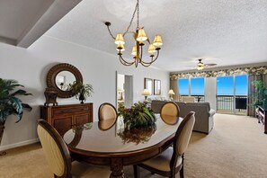 Dining - Margate Towers 1403 - Ocean views from Private Deck! (Myrtle Beach)