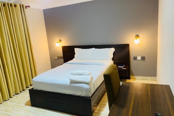 In-room safe, desk, laptop workspace, blackout drapes