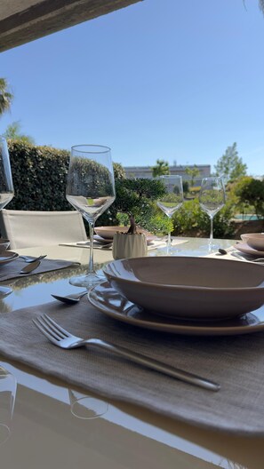 Outdoor dining - Your shelter in El Rompido: Sun, Relax and Fun (El Rompido)