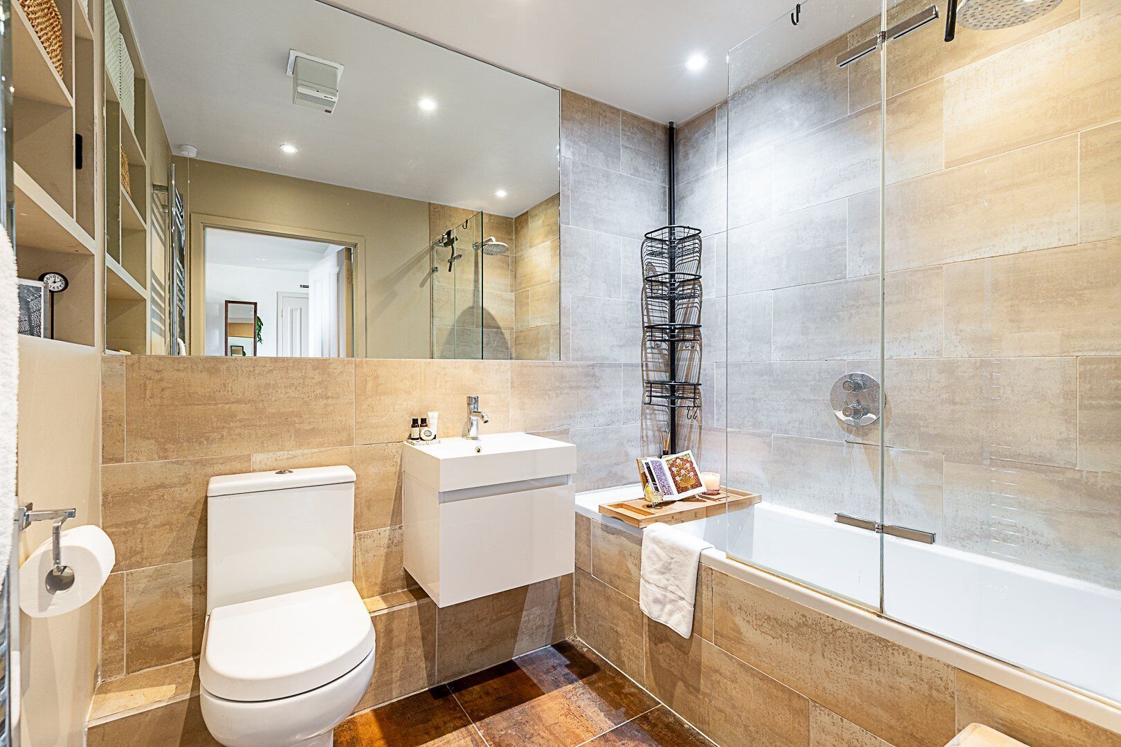 Shower, hair dryer