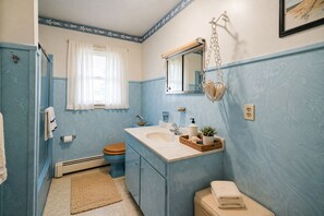 Bathroom - Beach Escape w/ Screened Porch Views  Steps to Sand Retro Coastal Charm (Milton)