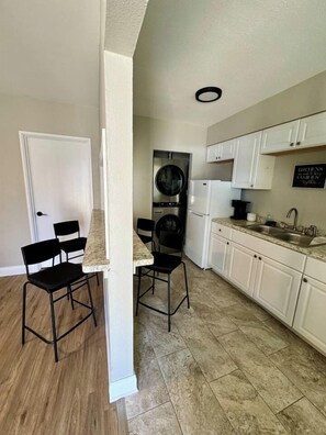 Private kitchen - Beach Retreat: Modern 1-Bedroom • Pet Friendly (Clearwater)