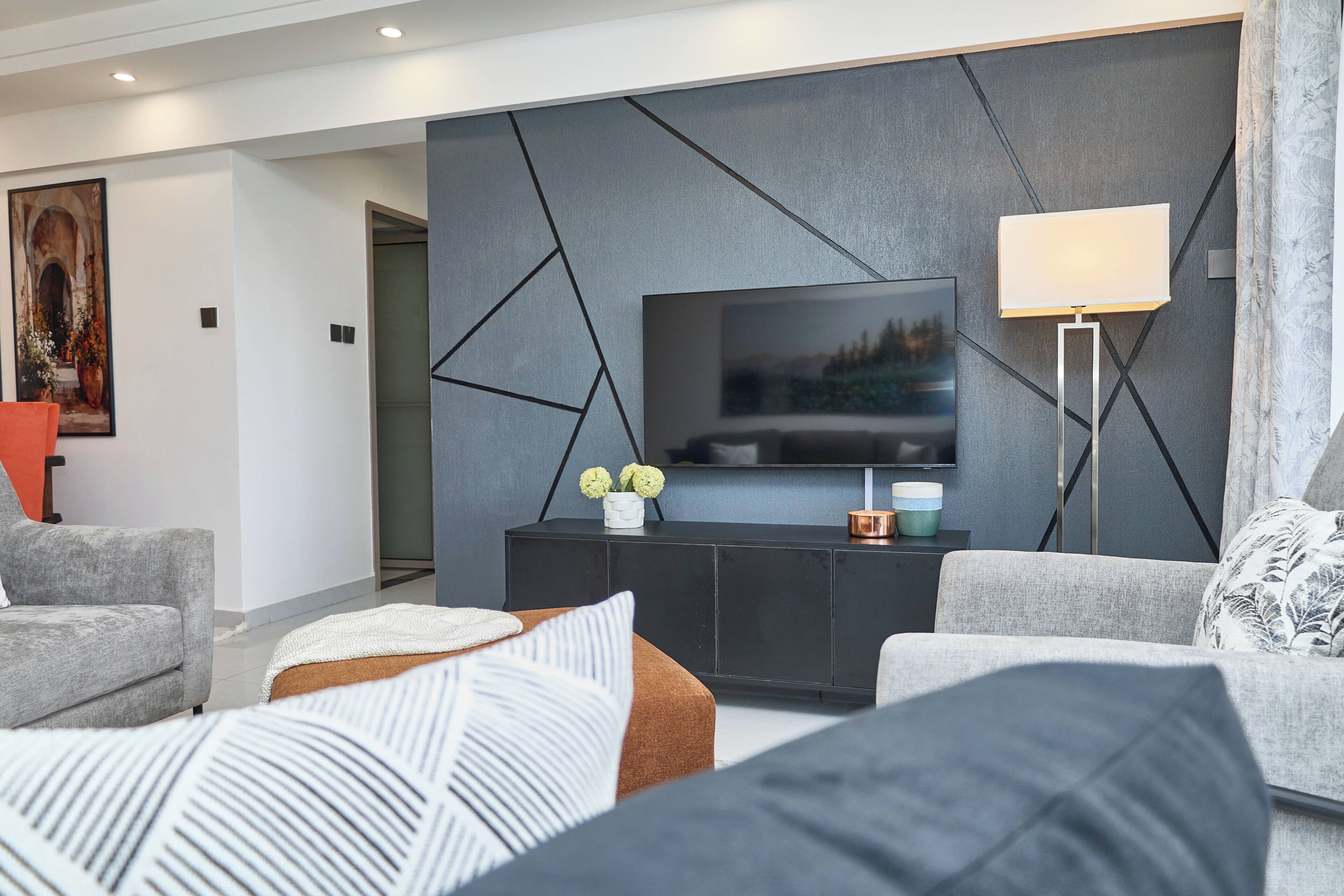 Familienapartment, Stadtblick | Wohnbereich
