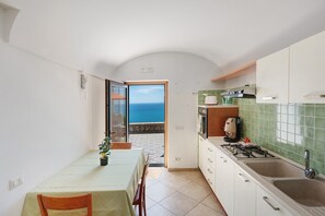 Fridge, oven, stovetop, coffee/tea maker