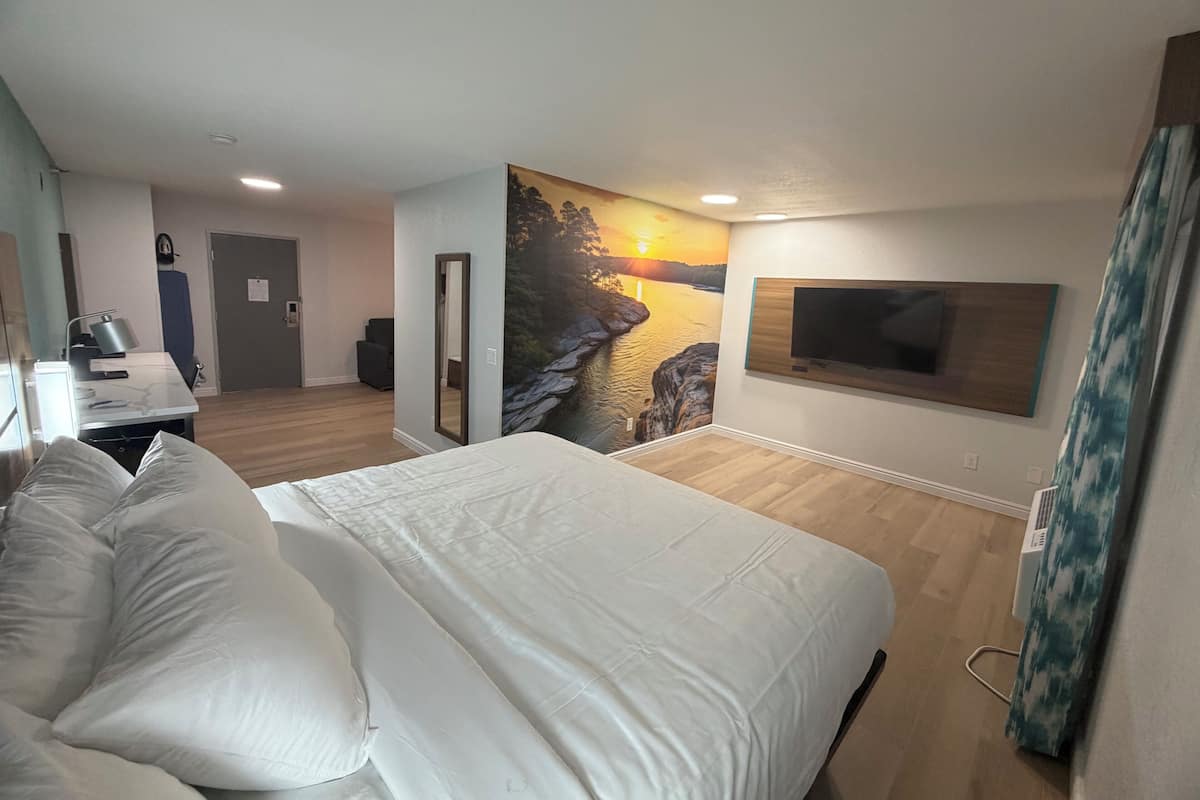 华丽套房, 1 张特大床和 1 张沙发床, 无烟房