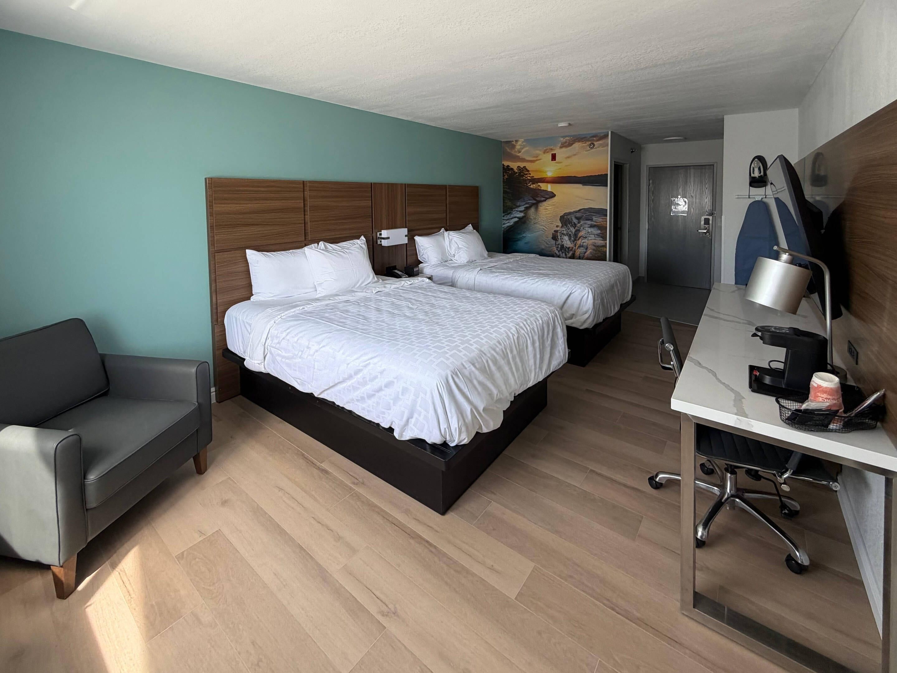 Habitación estándar, 2 camas de matrimonio, no fumadores