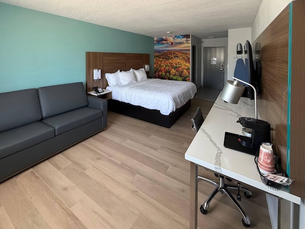 Chambre Standard, 1 très grand lit et 1 canapé-lit, non-fumeur