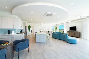 Living area - Ellipse Resort, Grace Bay/Family Suite Two Bedroom with Private Terrace (Grace Bay)