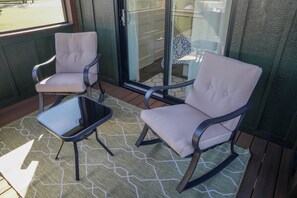 Terrace/patio - Pet Friendly 2-bedroom loft cabin at Black Prong Resort (Morriston)