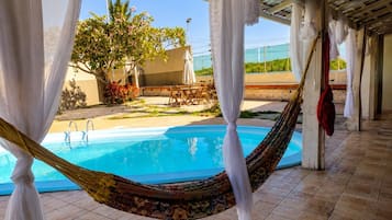 Casa lua de mel, acesso à piscina, vista para o lago | Piscina