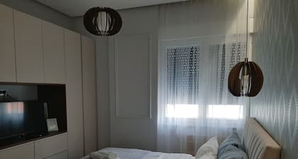 Cozy 1-bedroom apartment in soothing Bijeljina with AC