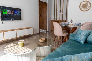 Apartment, 1 Bedroom, Accessible, Smoking | Living room - Cozy Apartment in Aïn Zaghouan, Tunis - Ideal for Couples (Tunis)