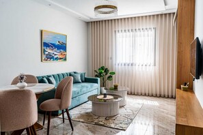 Apartment, 1 Bedroom, Accessible, Smoking | Living room - Cozy Apartment in Aïn Zaghouan, Tunis - Ideal for Couples (Tunis)