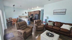 Living area - Salt & Sky, Unit A Side (Matagorda)