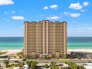 Exterior - Pelican Perch! 3BR 3BA Corner Beachfront Condo w/ Epic Views, Sleeps 9 (Panama City Beach)