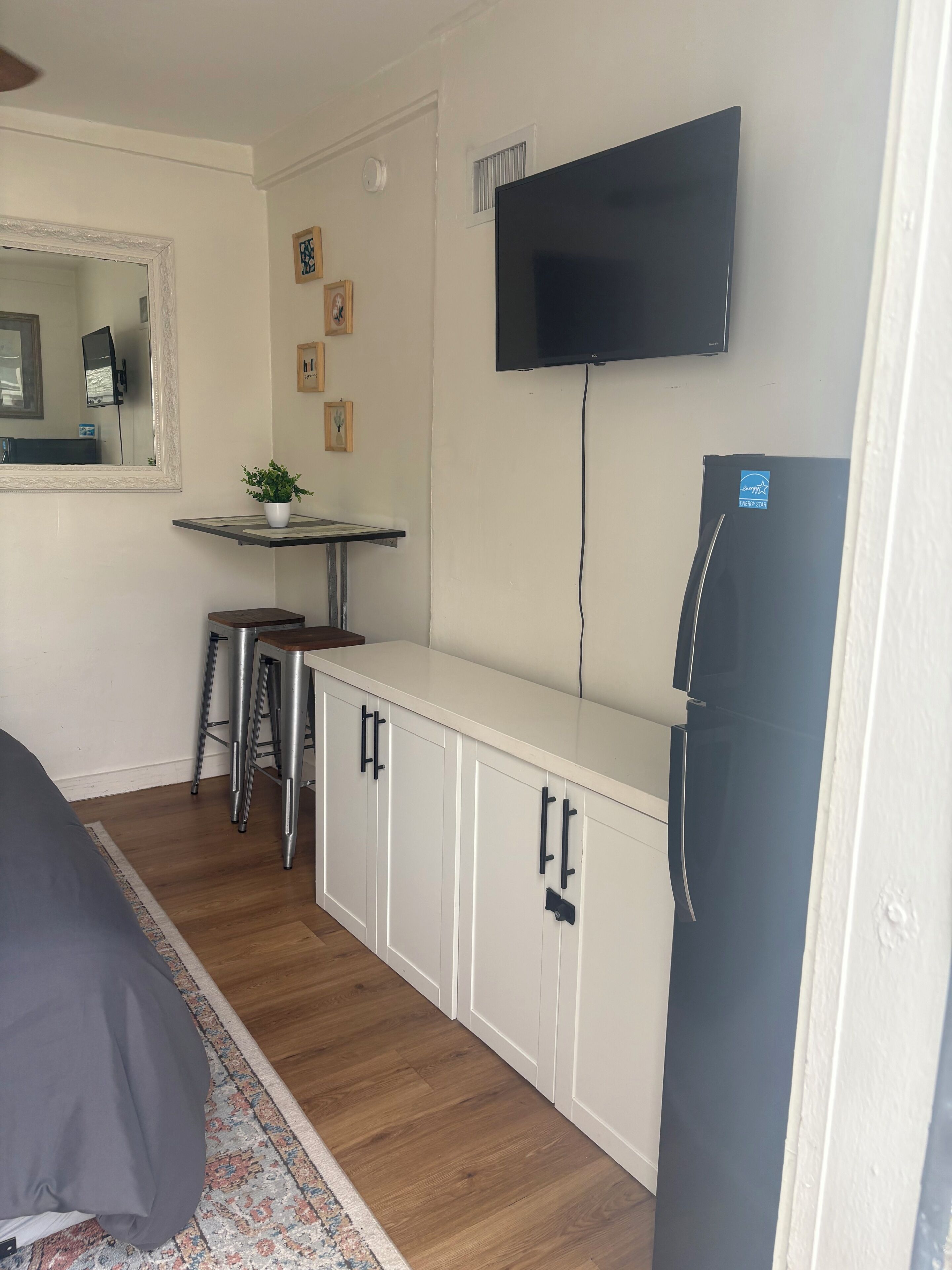 1 habitación y ropa de cama 
