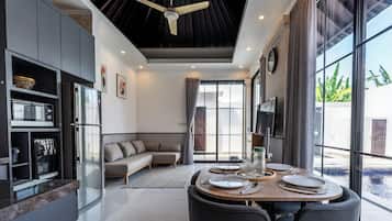 Luxury Villa, 1 Bedroom | Living area | Smart TV
