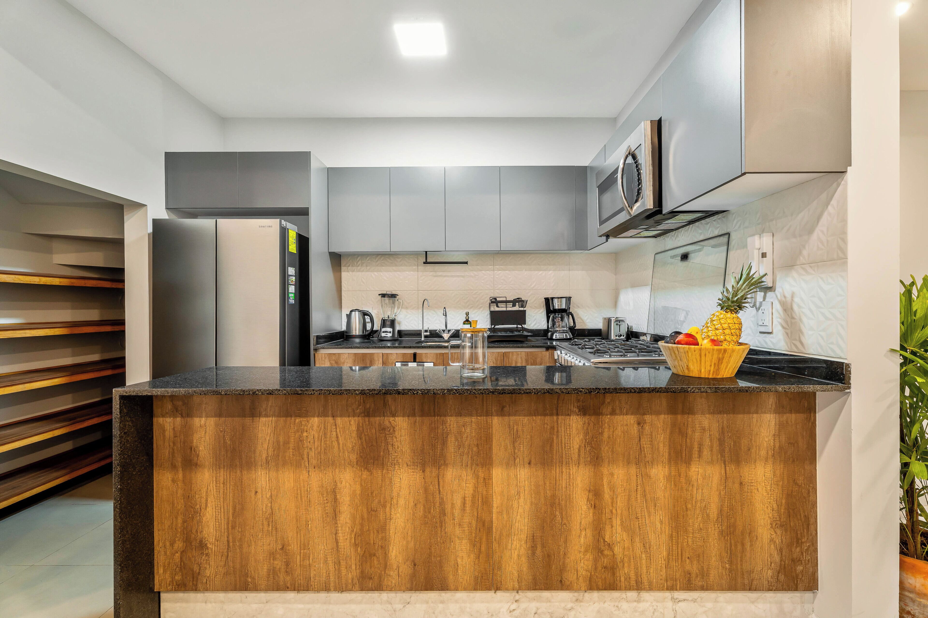 Departamento Deluxe, vista a la ciudad | Cocina privada