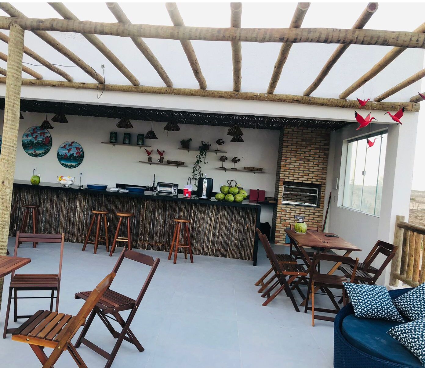 Chalé | Opções para refeição ao ar livre