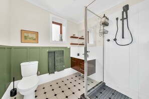 Shower, hair dryer