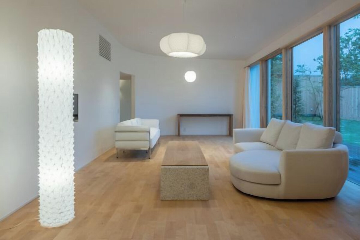 【SHIRATSUYU】Japanese-Western Room With Open-Air Bath, 2 Beds, Non-Smoking
