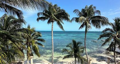 Two-story oceanfront apartment with beautiful view