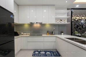 Departamento Confort, 2 habitaciones, balcón | Cocina privada