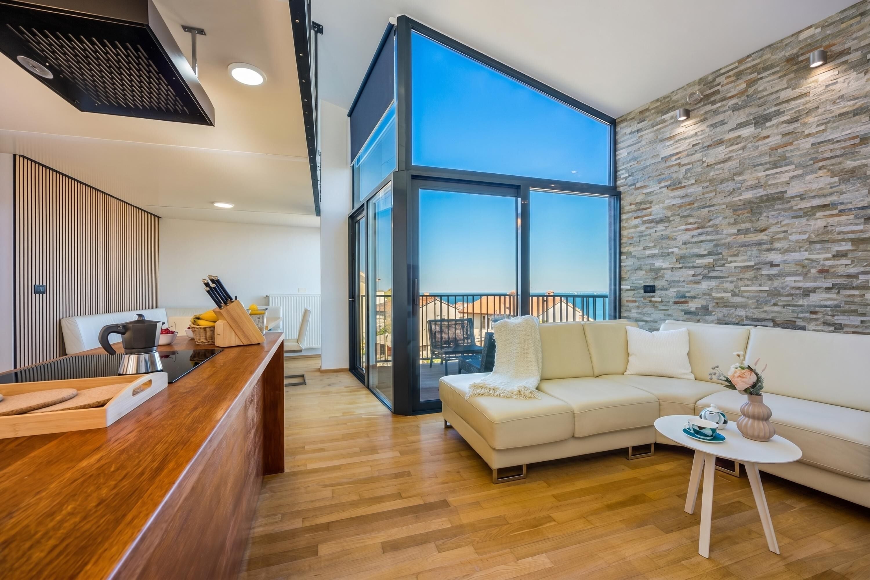 Standard Penthouse, 1 Bedroom, Balcony (Azure Adriatic Residence Koper) | Living area