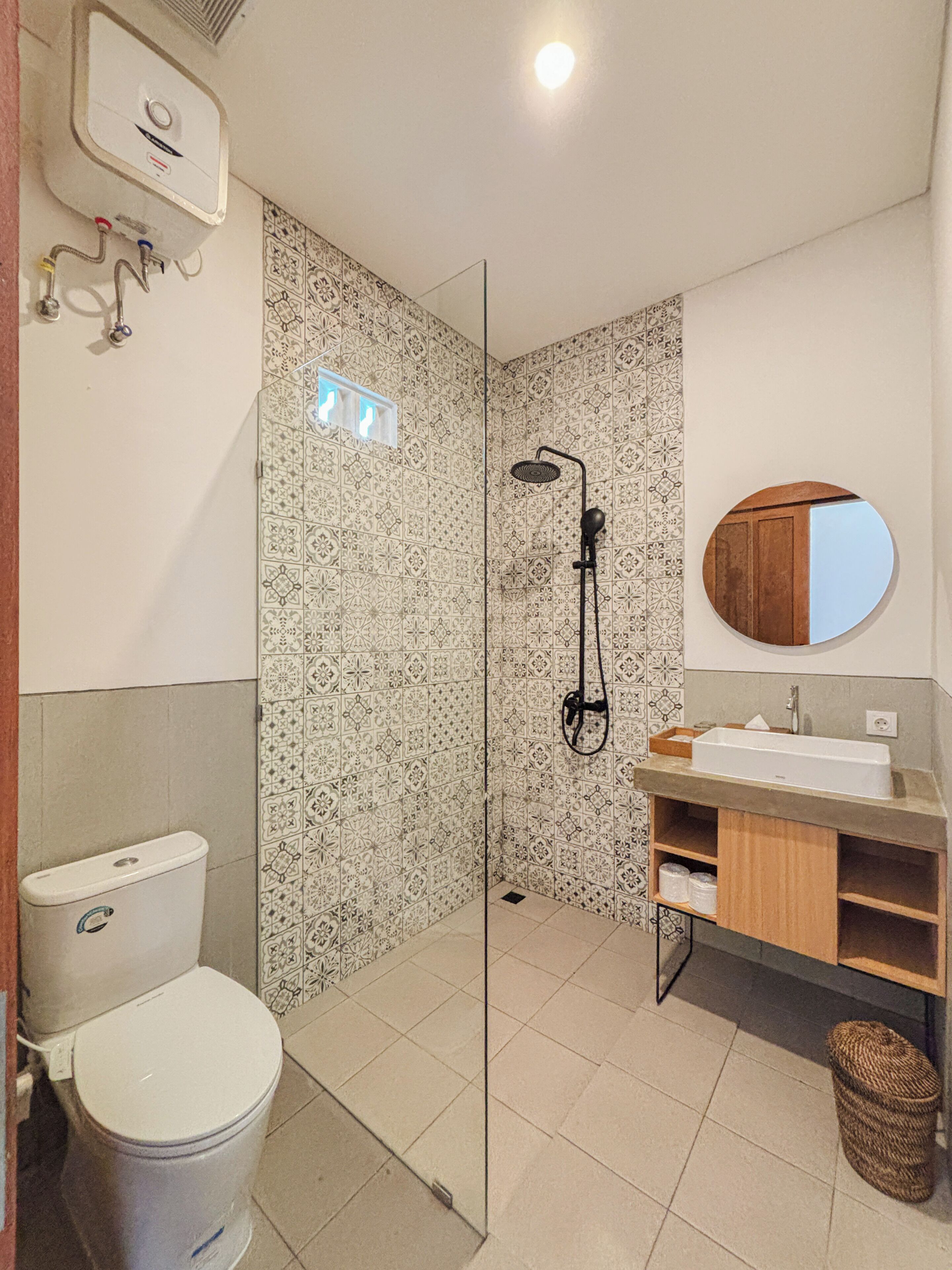 Suite | Kamar mandi | Shower, perlengkapan mandi gratis, pengering rambut, dan handuk