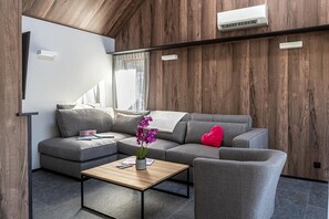 Deluxe Villa, 2 Bedrooms | Living room - Villa in Belgium With Private Terrace (La Roche-en-Ardenne)