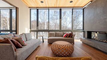 Chalet Mewah, balkon, pemandangan gunung | Area keluarga