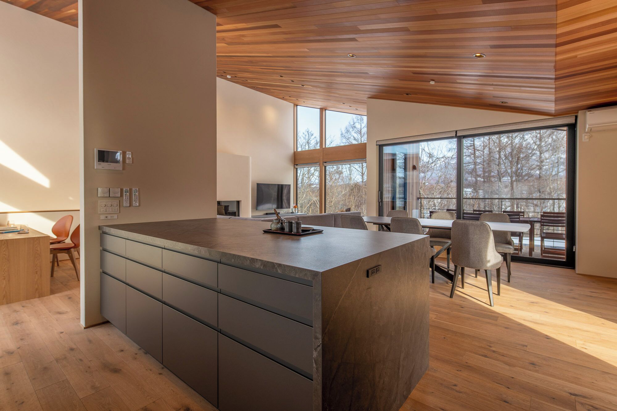 Chalet, balkon, pemandangan gunung | Interior