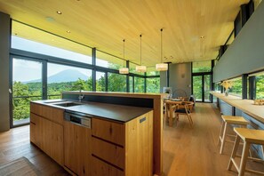 Chalet, Balkon, Bergblick | Eigene Küche