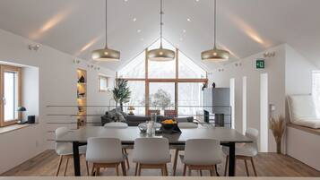 Chalet, Balcony, River View | Dining room