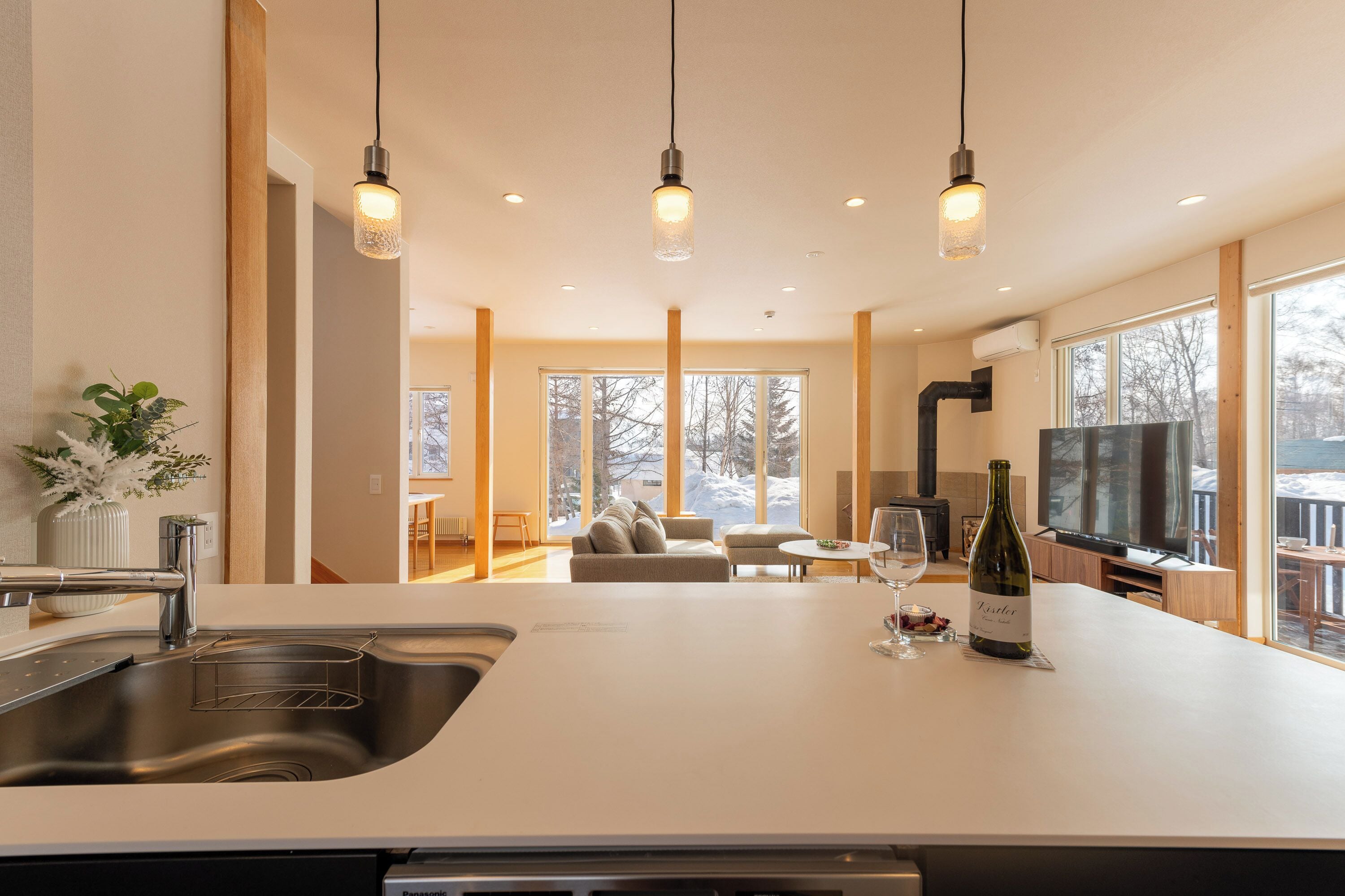 Family Chalet, Non Smoking, Balcony | Private kitchen