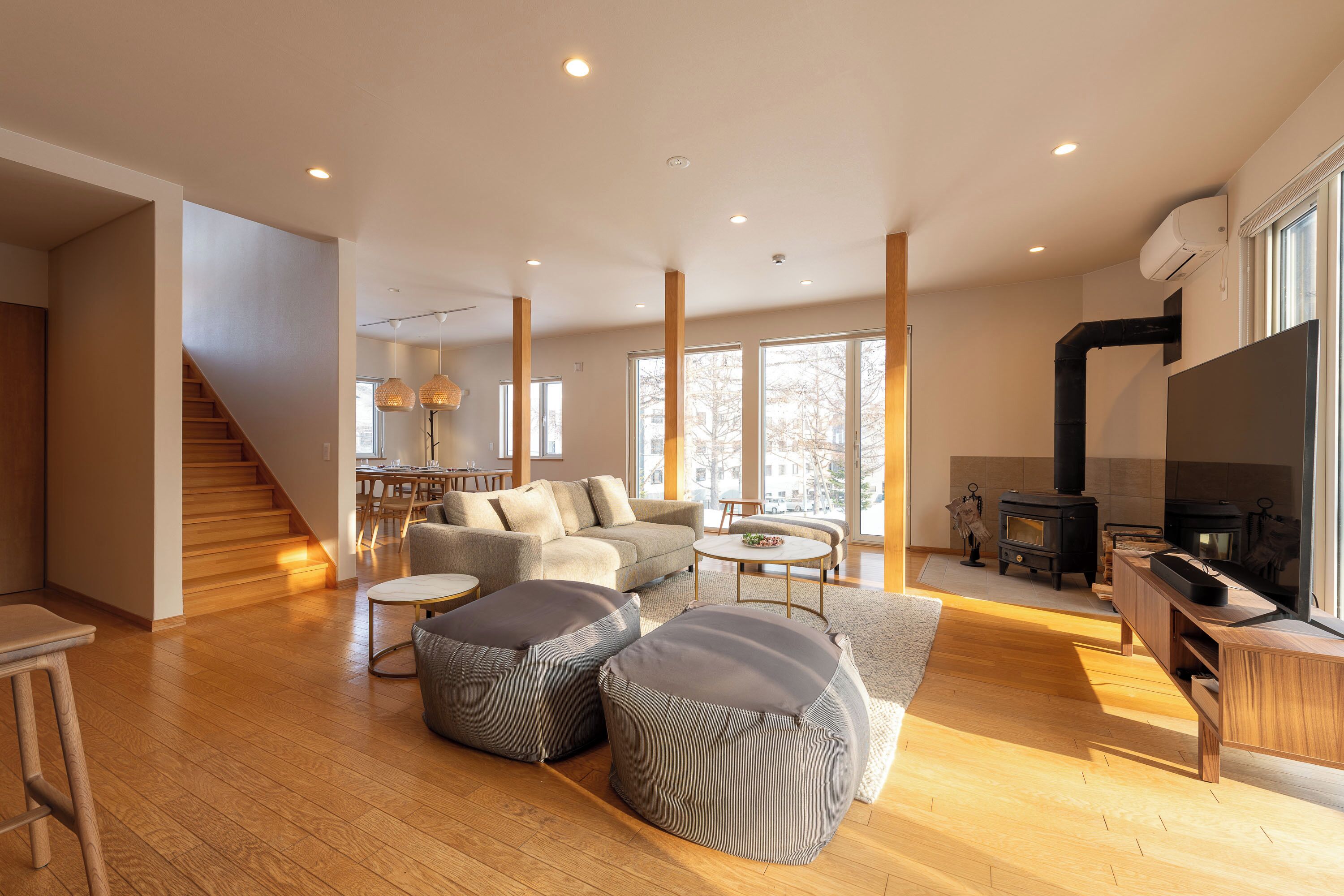 Familienchalet, Nichtraucher, Balkon | Wohnbereich