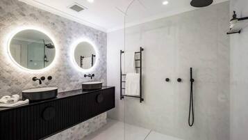 Shower, hair dryer