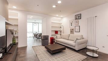 Apartamento Premium, 2 habitaciones, vistas a la montaña | Zona de estar