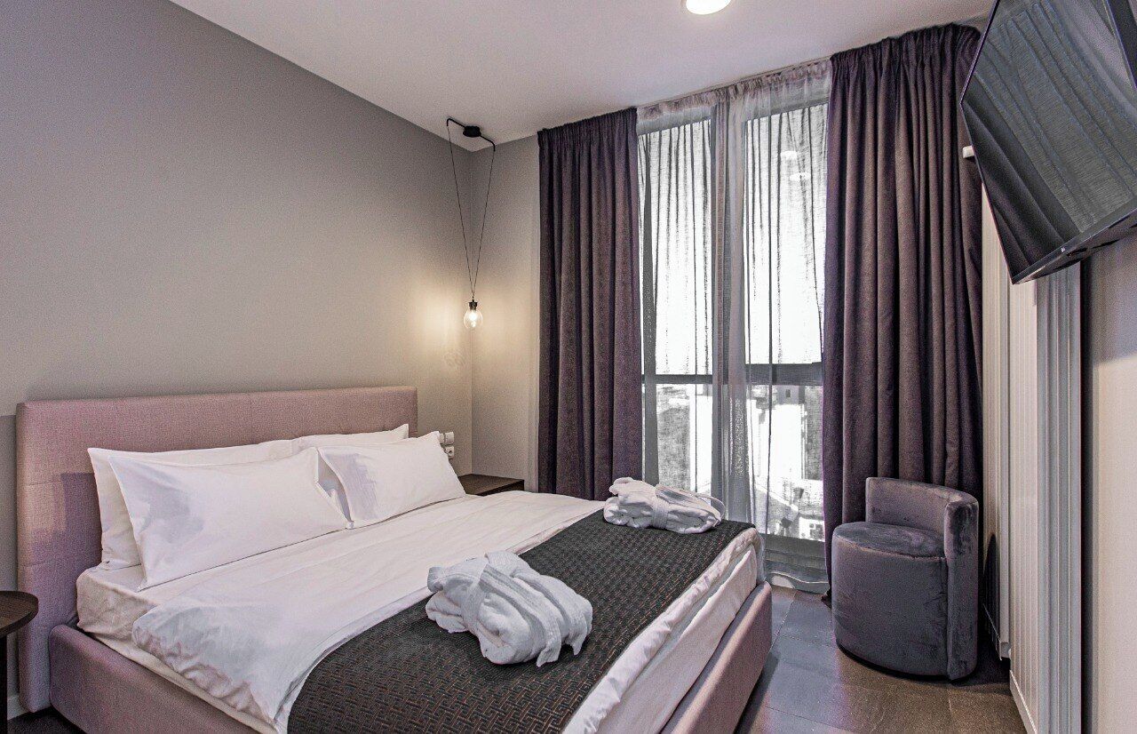 พรีเมียมอพาร์ทเมนท์, 2 ห้องนอน, วิวภูเขา | พื้นที่ทำงานแบบใช้แล็ปท็อป, ผ้าม่านกันแสง, ห้องเก็บเสียง, Wi-Fi ฟรี