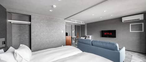 1 chambre, fer et planche à repasser, Wi-Fi gratuit, draps fournis