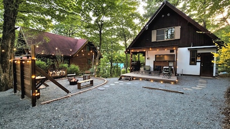 屋外ダイニングエリア. ゆったり1LDK+15帖ロフト Comfortable 1LDK +15 mat loft / 北杜市 山梨県