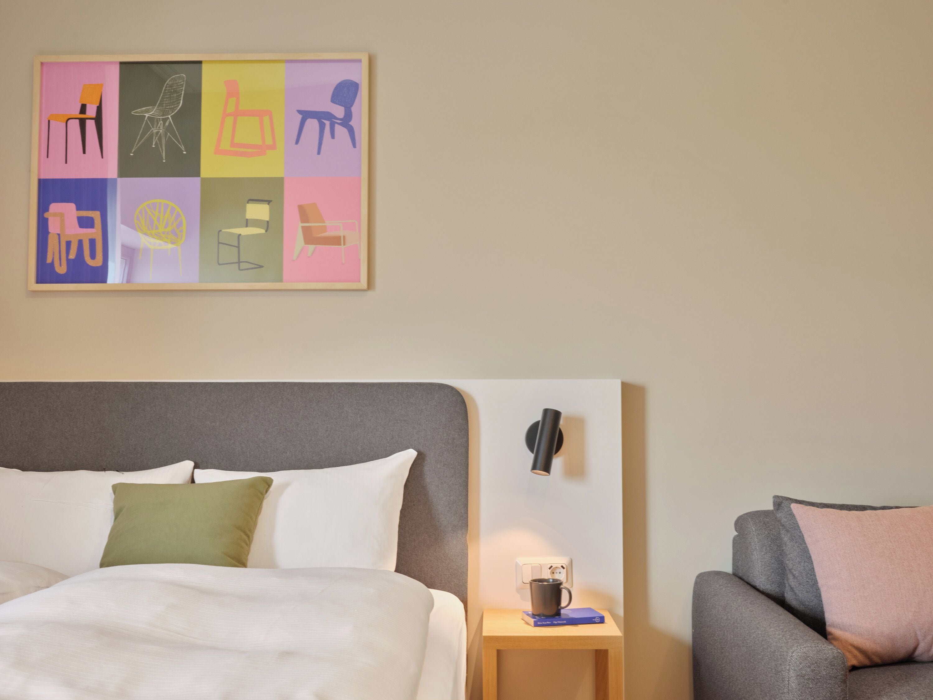 Blackout drapes, iron/ironing board (on request), WiFi (free)