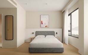 Blackout curtains, iron/ironing board, free WiFi, bed sheets