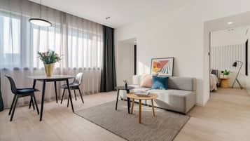 Dobbeltrom, havneutsikt | Oppholdsområde