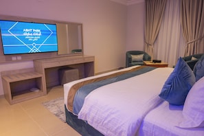 Deluxe King Room | Allergikerbettwaren, Verdunkelungsvorhänge, schallisolierte Zimmer