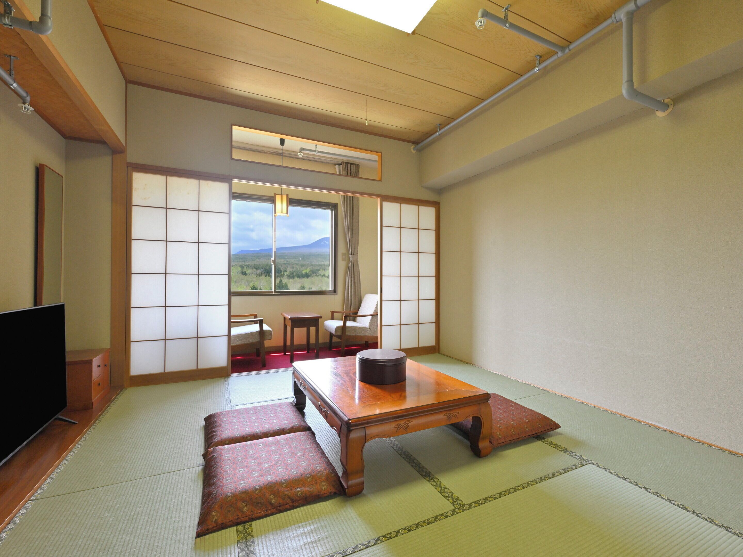 Quarto em estilo japonês, para não fumantes, vista para a montanha (35sqm) | Wi-Fi de cortesia