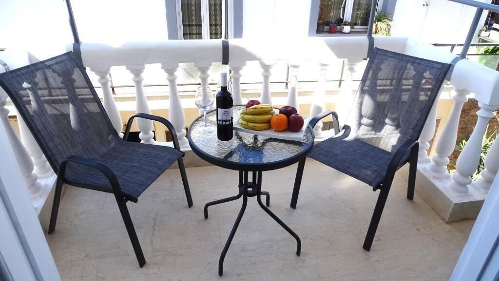 Deluxe appartement, balkon, uitzicht op stad | Buiten dineren