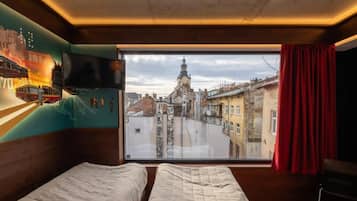 Standard-Doppel- oder -Zweibettzimmer, Veranda, Stadtblick